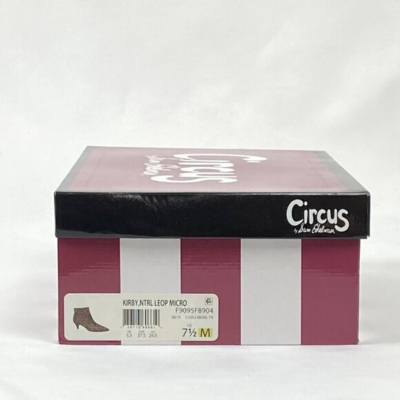 New Circus By Sam Edelman Leopard Kirby Kitten Heel Bootie 7 1/2 - Picture 8 of 9